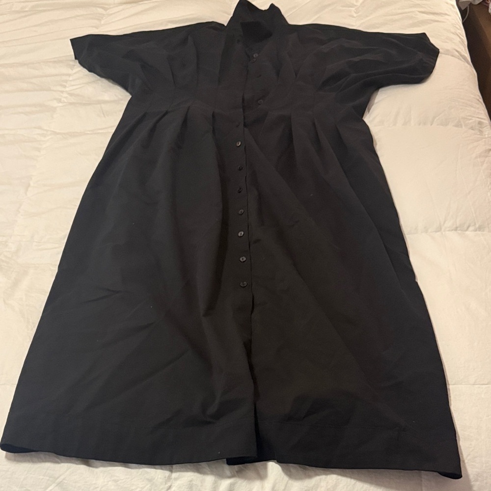 Anthropologie Exquise Black Midi Dress